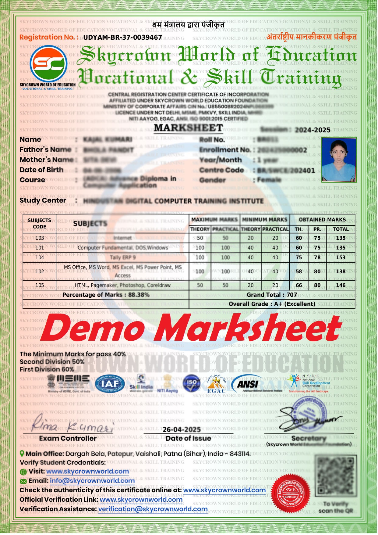 marksheet